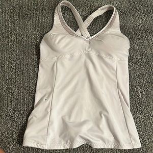 Athleta white tank top